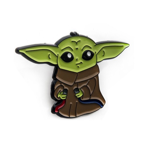 Star Wars: The Mandalorian Grogu (AKA: Baby Yoda/ The Child) Grogu with Wires Lapel Pin  [COMING SOON]